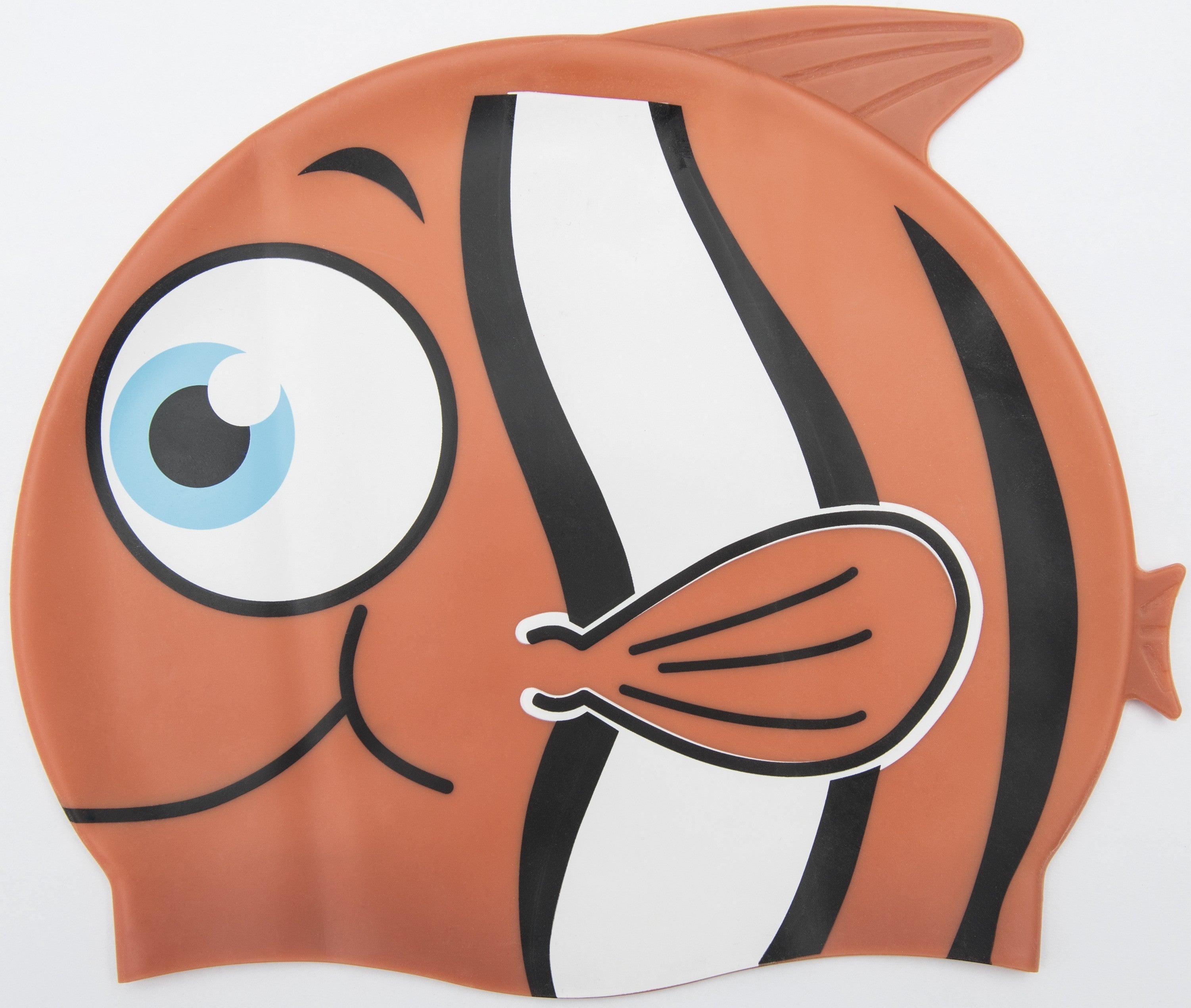 Children's Hydro-Swim Silicone Swim Cap Clownfish Ages 3+ Assorted - Ourkids - Bestway