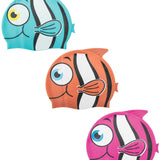 Children's Hydro-Swim Silicone Swim Cap Clownfish Ages 3+ Assorted - Ourkids - Bestway