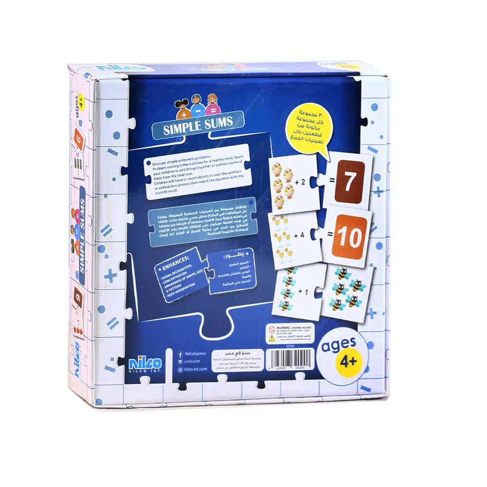 Educational Cards Ð Simple Sums 60 Pcs - Ourkids - OKO