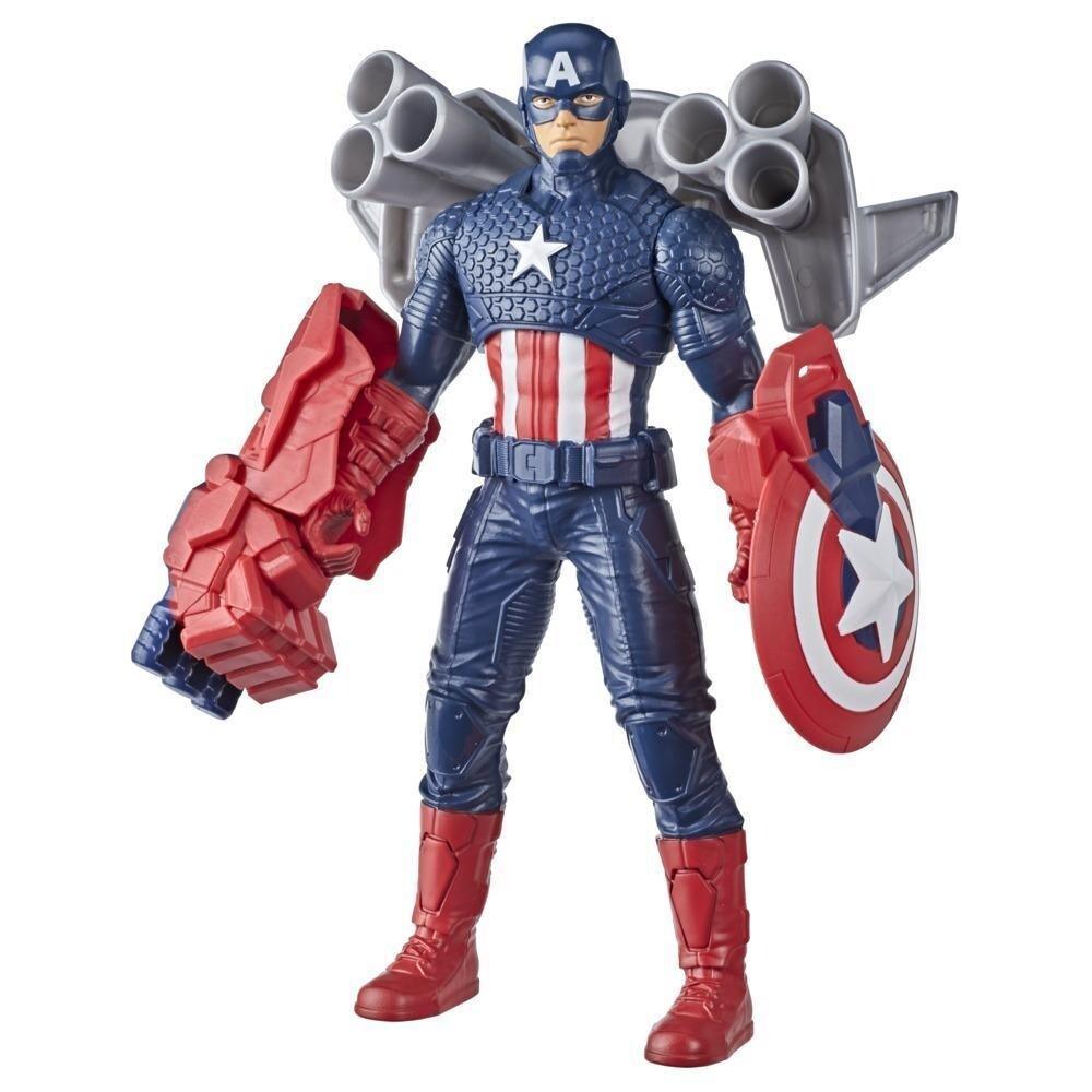 Hasbro Marvel 9.5-Inch Scale Collectible Super Heroes and Villains Action Figure Toy Captain America and 3 Accessories, - Ourkids - Marvel