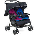 Joie Aire Twin Stroller, Blue/pink - Ourkids - Joie