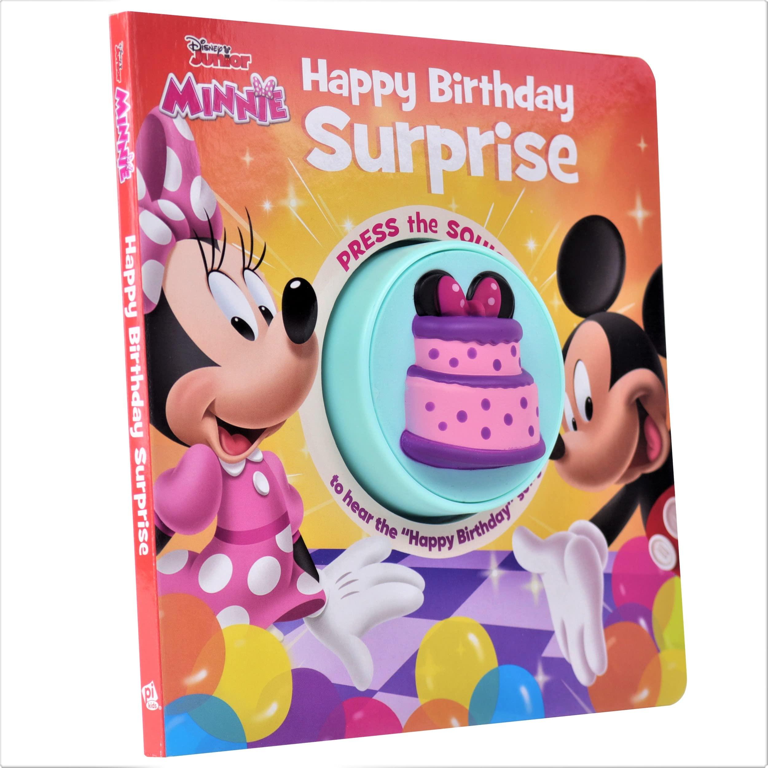 Junior Minnie Mouse - Happy Birthday Surprise! Squishy Button Sound Book - Satisfying Tactile and Sensory Play - Ourkids - OKO