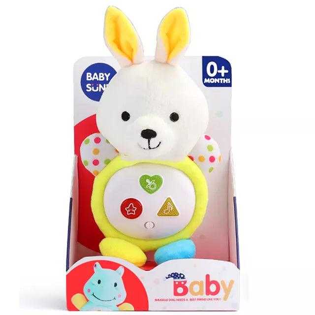 Musical Stuffed Plush Animal Toy with Appease Light and 3 Buttons Melody Smooth Sleeping Music - Ourkids - Baby Sunki