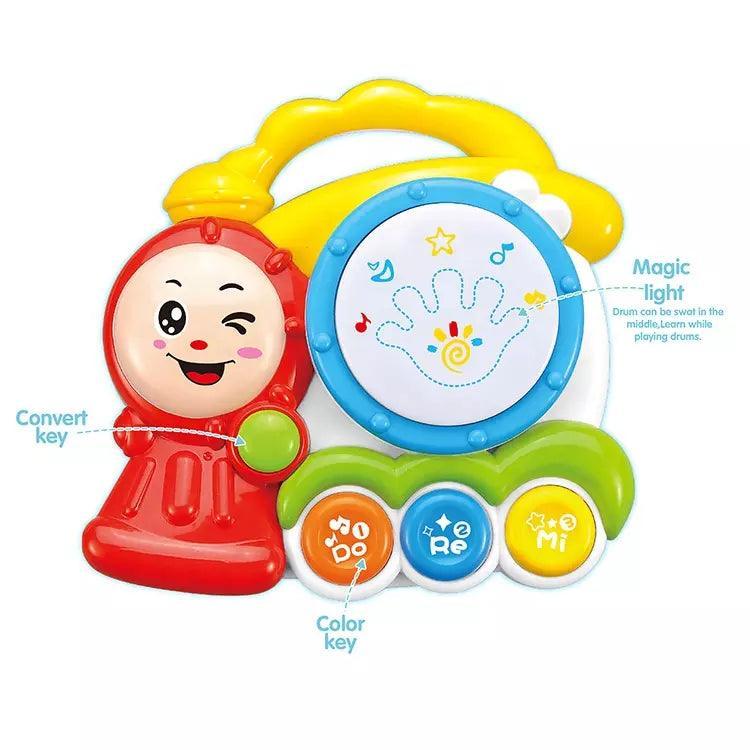 New Style Wholesale Baby Musical Train Hand Beat Drum Educational Toy For Baby Gift For Newborns Kids Musical Instrument - Ourkids - OKO