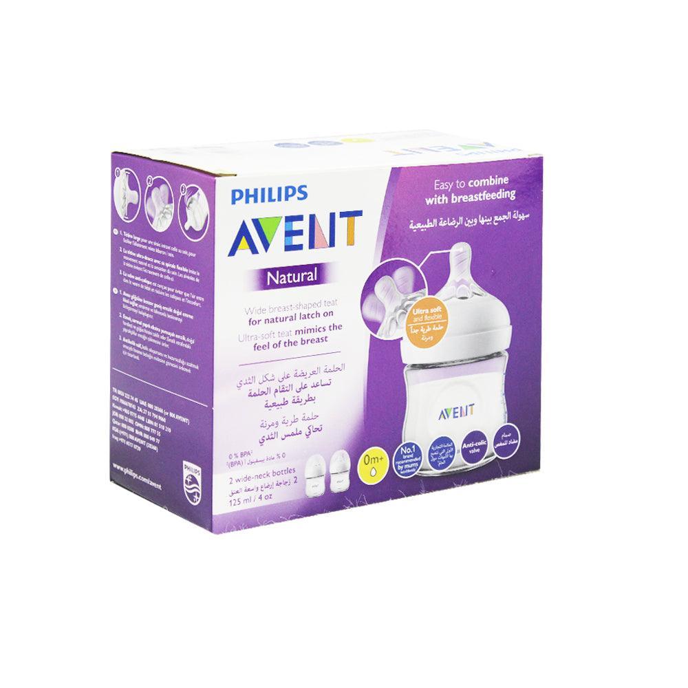Philips Avent Natural Feeding Bottle 2x125ml - Ourkids - Philips Avent