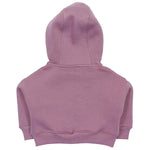 Purple Long-Sleeved Zip-Up Cropped Hoodie - Ourkids - Ourkids