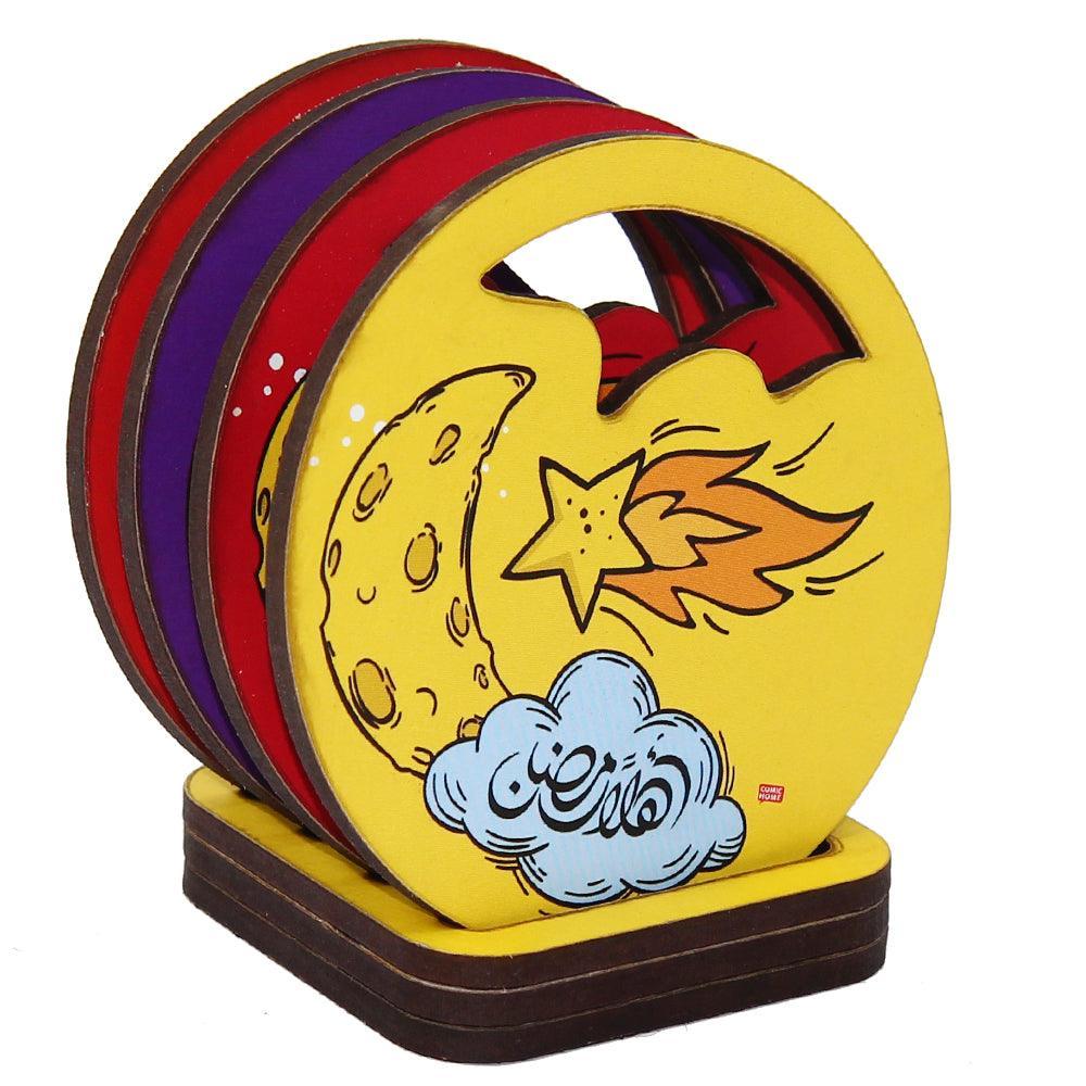 Ramadan Wooden Coaster (Pack of 4) - Ourkids - OKO