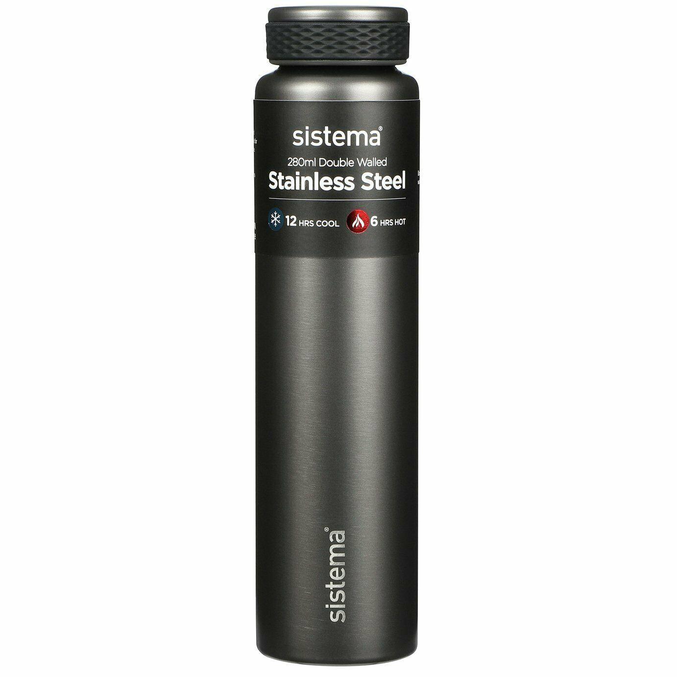 SISTEMA HYDRATION BOTTLE STAINLESS STEEL 280ML - Ourkids - Sistema