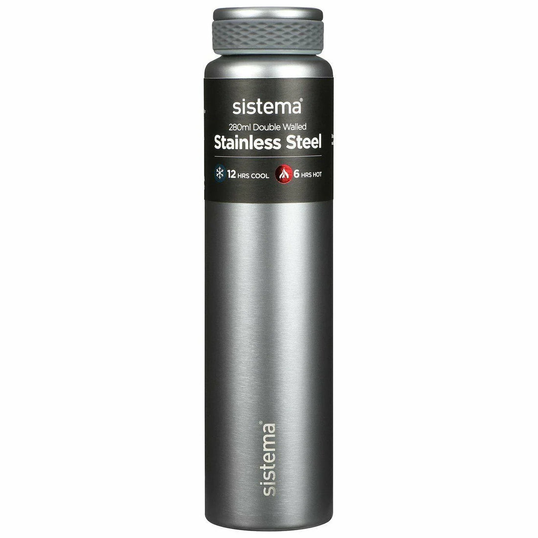 SISTEMA HYDRATION BOTTLE STAINLESS STEEL 280ML - Ourkids - Sistema