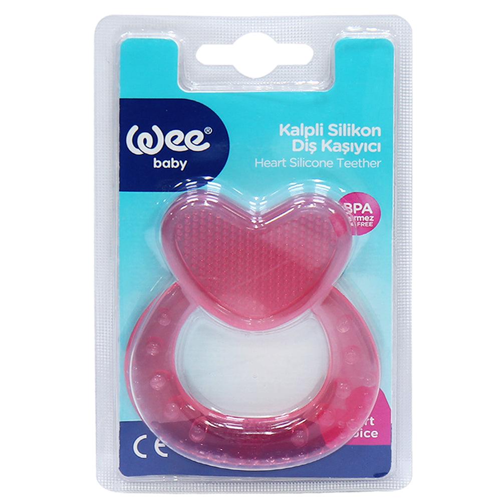 Wee baby Heart Silicone Teether - Ourkids - Wee Baby