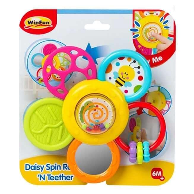 Winfun Spin Rattle & Teether - Ourkids - Winfun