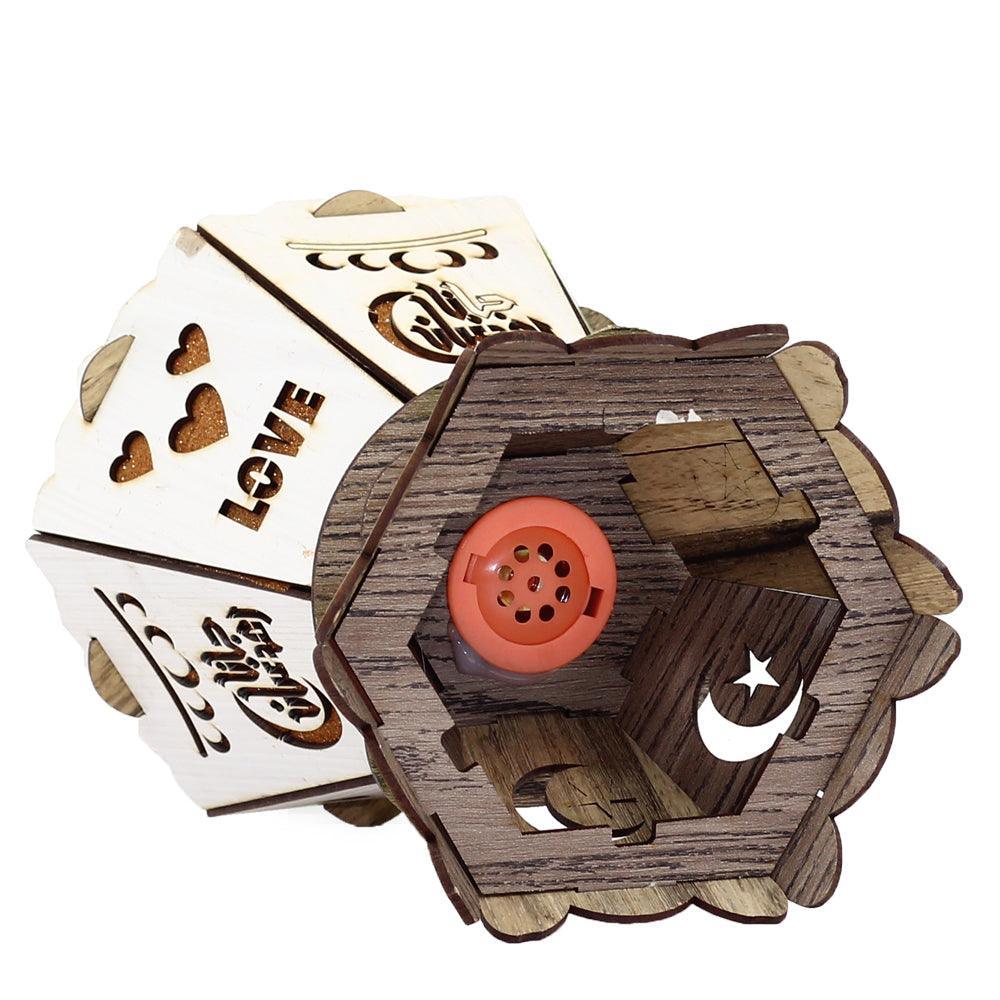 Wooden Fanous Ramadan With Sound And Light - Ourkids - OKO