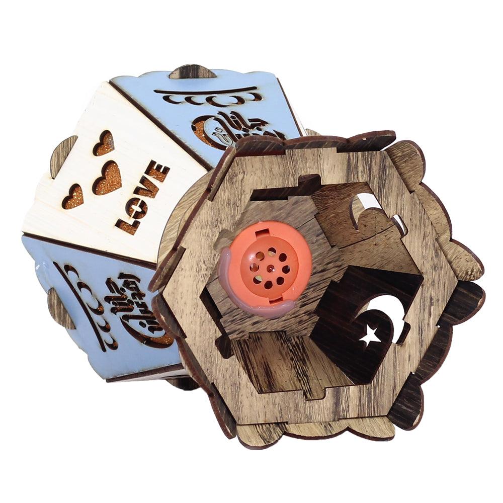 Wooden Fanous Ramadan With Sound And Light - Ourkids - OKO