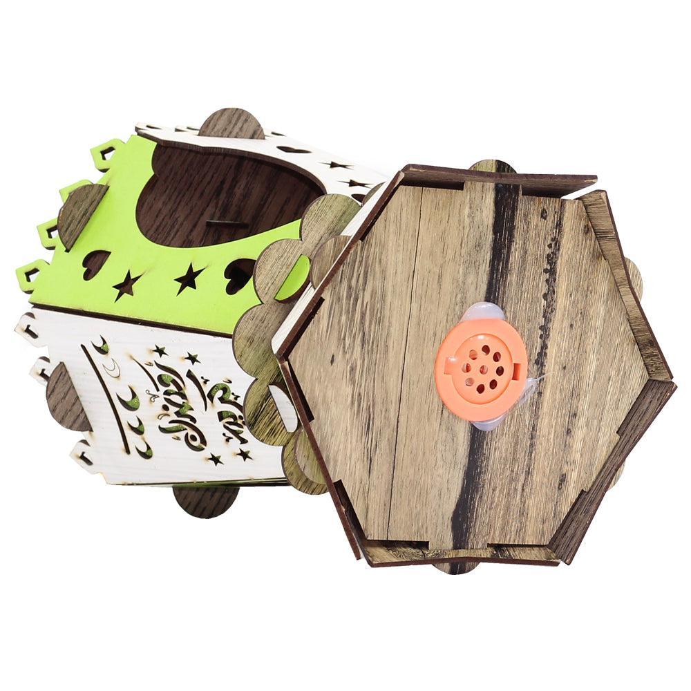 Wooden Fanous Ramadan With Sound And Light - Ourkids - OKO